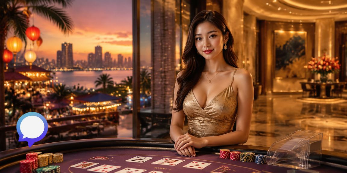 Khung cảnh bài baccarat về đêm tại Đà Nẵng – không khí casino trực tuyến sôi động