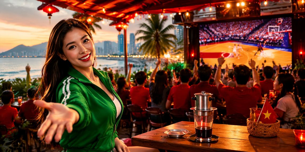 Người dùng theo dõi cá cược bóng rổ tại quán cà phê Nha Trang